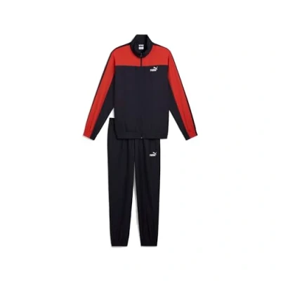 Afbeelding van Puma Colorblock Tracksuit SET Trainingspak, Heren, Maat: XXL, New navy