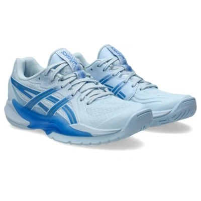 Afbeelding van Asics Powerbreak FF Handbalschoenen, Dames, Maat: 37, Light blue/blue coast Imitatieleer/ textiel