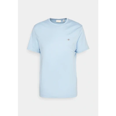 Afbeelding van GANT Shield Tshirt basic, Heren, Maat: 3XL, Capri blue