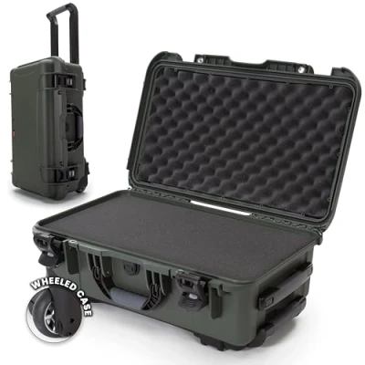 Afbeelding van Nanuk 935 Waterdichte Carry On Hard Case met Wielen en Cubed Foam Olive