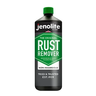 Afbeelding van JENOLITE Niet gevaarlijke roestverwijderaar Brandstoftanks IJzer, staal, chroom, koper, messing en aluminium Milieuvriendelijk 1 Liter
