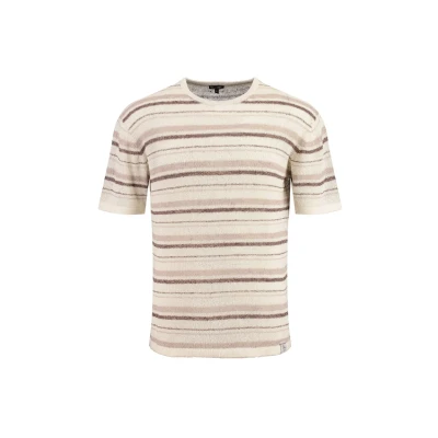 Afbeelding van Key Largo MT Barrio Round Tshirt print, Heren, Maat: Small, Ecru
