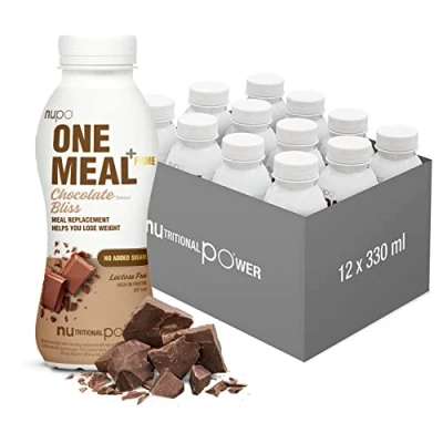 Afbeelding van Nupo One Meal +Prime maaltijdshake (12 stuks) Chocolade Bereik snel je streefgewicht met deze