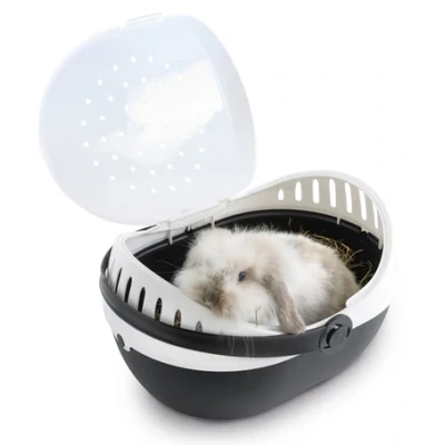 Afbeelding van Savic Transportbox Elmo Zwart / Wit 36X28X22 CM