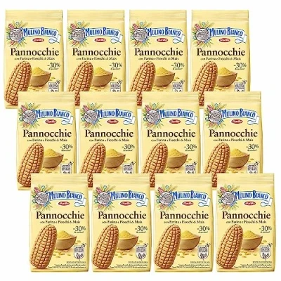 Afbeelding van MULINO BIANCO Pannocchie Kruimelkoekjes maiskoekjes 350g x 12 pakketten