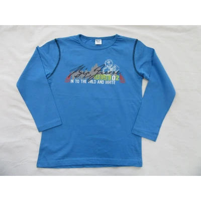 Afbeelding van dirkje , jongens t shirt lange mouw blauw, polar expedition 02 116 6 jaar