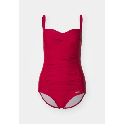 Afbeelding van Lascana Saphir Badpak, Dames, Maat: 40xC, Cherry red
