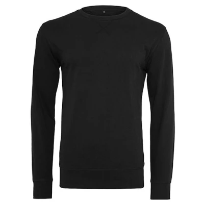 Afbeelding van Build your Brand Light Crew Sweatshirt BY010 Black