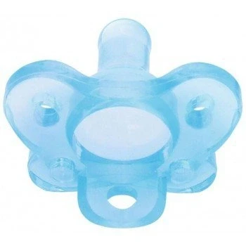 Afbeelding van Dr. Brown siliconen fopspeen 1 stuk blauw 0 6 maanden