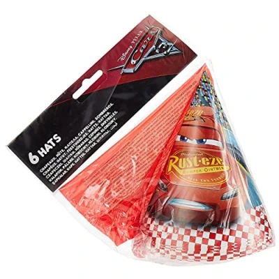 Afbeelding van Hoedjes Cars 3 6 stuks