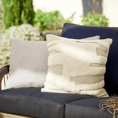 Afbeelding van LOBERON Kussenhoes set van 2 Clarmont beige