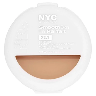 Afbeelding van NYC Smooth Skin Fini Parfait 2 in 1 001 Ivory Compacte foundation + concealer 7g