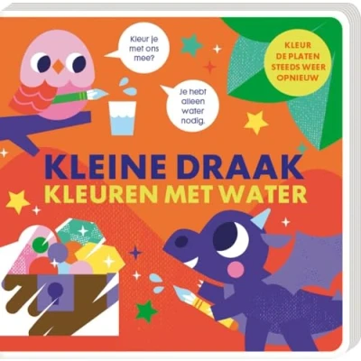 Afbeelding van Image books kleuren met water kleine draak