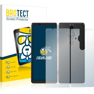 Afbeelding van BROTECT Screenprotector voor Sony Xperia Pro I (Voor+Achter) Folie Beschermfolie Beschermglas transparant