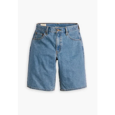 Afbeelding van Levi&#039;s dames High waist wide fit korte broek van denim in de kleur Indigo, maat: W25