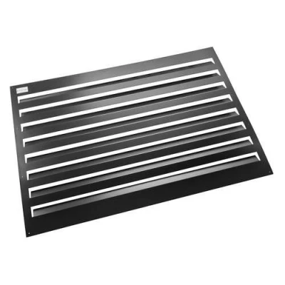 Afbeelding van Evolar achterplaat Large │ RAL 9004 zwart. Artikelnr: EVO LOUVRE LB