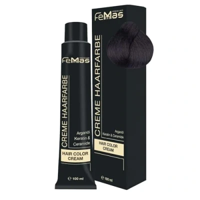 Afbeelding van Femmas (3.99) Haarverf Intens donkere chocoladebruin 100ml