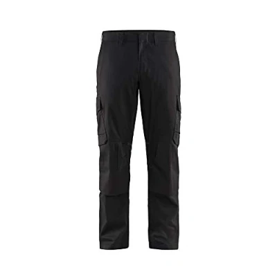 Afbeelding van Blaklader Industrie werkbroek stretch met kniezakken 1448 1832 Zwart D104