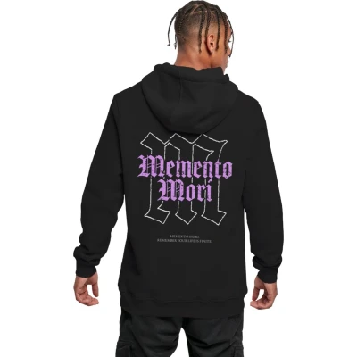 Afbeelding van Mister Tee Memento MORI Hoodie, Heren, Maat: XS, Black