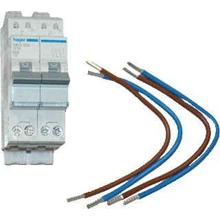 Afbeelding van Hager Vision uitbreidingset fornuisgroep 2x1P+N 20A B kar 6ka