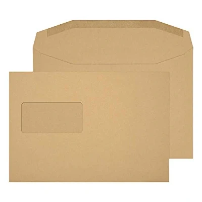 Afbeelding van Blake 13775 Manilla 500 stuks C5+ 162 x 235 mm High Window 80 g/m²