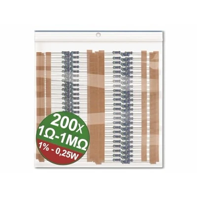 Afbeelding van Quadrios 22P035 Metaalfilmweerstand assortiment Axiaal bedraad 0.25 W 1 % set(s)