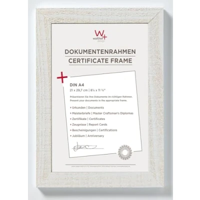 Afbeelding van Walther Design Home Houten Fotolijst 21x29,7cm A4 Polar Wit