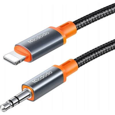 Afbeelding van Mcdodo CA 0780 Lightning naar 3,5 mm AUX mini jackkabel, 1,2 m (zwart)