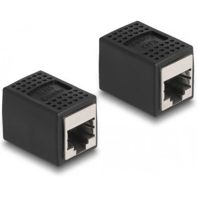 Afbeelding van Delock Adapter RJ45 Buchse zu Cat.6A schwarz