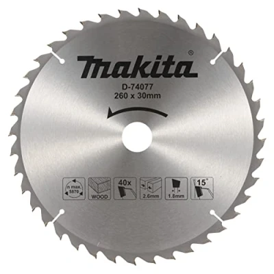 Afbeelding van Makita D 74077 TCT zaagblad 260 x 30 40T