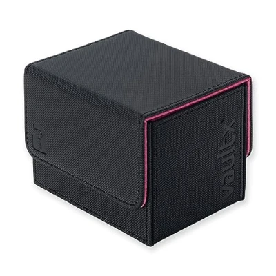 Afbeelding van Vault X Zijlaad Deckbox voor Trading Cards, 100+ Kaarten met Sleeves, Premium Exo Tec Materiaal, Kaartenhouder en Opbergdoos, Afneembaar Magnetisch Deksel, MTG Commander Spel, TCG (Zwart)