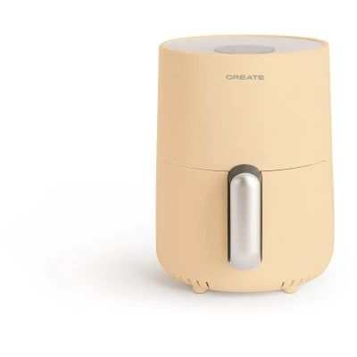 Afbeelding van CREATE Fryer Air friteuse zonder olie, 1,5 l, zand/anti aanbakmand, temperatuurkeuze 80 200 graden, automatische uitschakeling, BPA vrij, programmeerbaar, 900 W