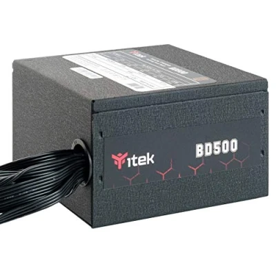 Afbeelding van Itek Pc voeding BD500 500 watt HDB ventilator hydraulische dynamische lagers 12 mm actieve PFC bescherming DC naar schakelconverter