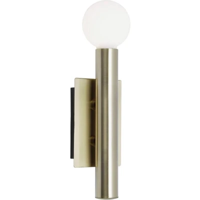 Afbeelding van BRILLIANT lamp Lucky wandlamp antiek messing 1x QT14, G9, 18W, Geschikt voor pin basislampen (niet inbegrepen) Schaal A ++ tot E LED lampen