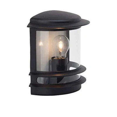 Afbeelding van Brilliant Hollywood 47880/06 Buitenlamp (wand) Spaarlamp, LED E27 60 W Zwart