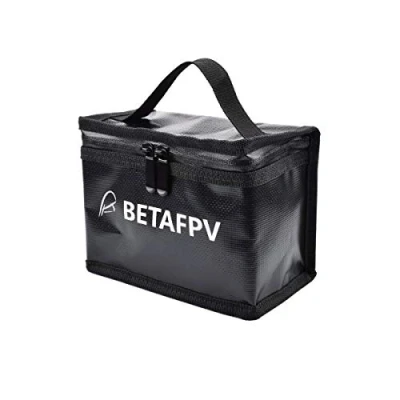 Afbeelding van BETAFPV Fireproof Explosionproof Waterproof Safe Lipo Battery Bag for FPV Whoop Storage Charging Fire and Water Resistant Highly Sturdy Double Zipper Guard