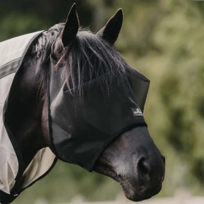 Afbeelding van Kentucky Horsewear Vliegenmasker Classic zonder Oren Zwart