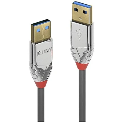 Afbeelding van LINDY 36626 1m USB 3.0 type A kabel, Cromo Line, antraciet