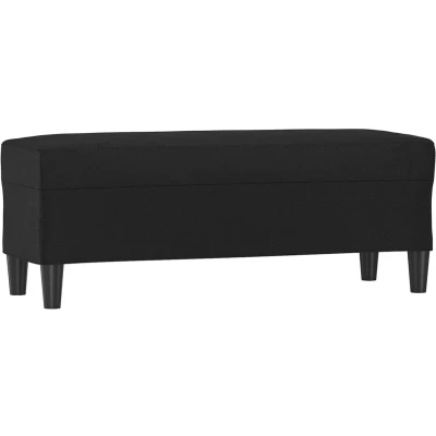 Afbeelding van vidaXL Bankje 100x35x41 cm kunstleer zwart