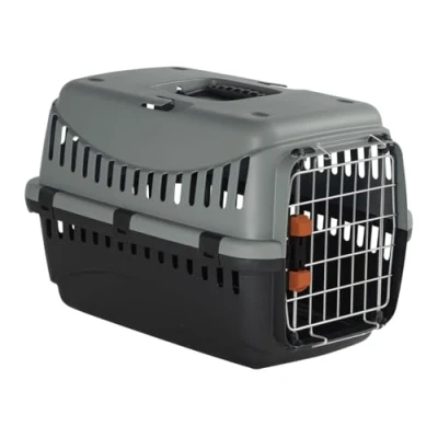 Afbeelding van Duvoplus Reisbench Hond Bracco Eco Iata Travel Box 1 46x32x31cm Max. 5 6kg Grijs/groen 1st