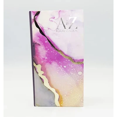 Afbeelding van A tot Z Telefoon Slim Adresboek Index Hard Soft Cover (Marmer)