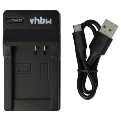 Afbeelding van Camera acculader compatibel met Nikon EN EL12 accu VHBW