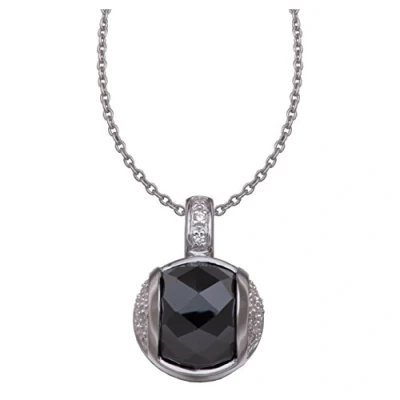 Afbeelding van Orphelia Hanger + Ketting Ball Black Zirconium ZH 4572