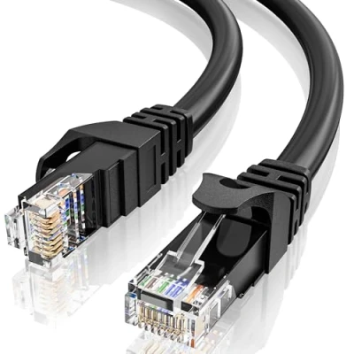 Afbeelding van MEIPEK LAN kabel 10 meter, Cat 6 Gigabit installatiekabel, lange ethernetkabel m, 23AWG high speed netwerkkabel, RJ45 wifi m internetkabel, UTP patchkabel voor router, switch, modem PS5