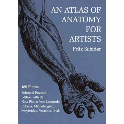Afbeelding van Atlas of Anatomy for Artists: 189 Plates: Enlarged Revised Edition with 85 New Plates from Leonardo, Rubens, Michelangelo, Muybridge, Vesalius, Et Al.