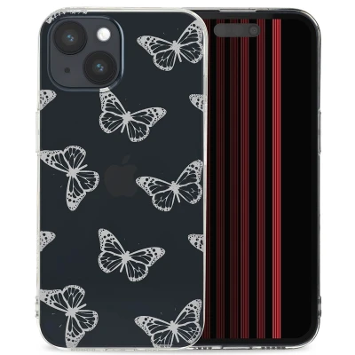 Afbeelding van Apple iPhone 15 Hoesje Siliconen en TPU (zacht) iMoshion Softcase/Backcover Grijs Telefoonhoesje