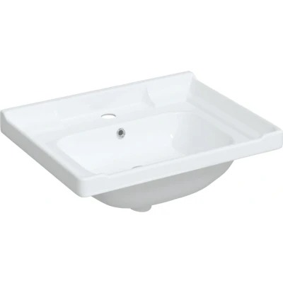 Afbeelding van vidaXL Wastafel rechthoekig 61x48x23 cm keramiek wit