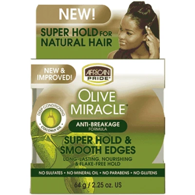 Afbeelding van African Pride Olive Miracle Silky Smooth Edges 65 gr