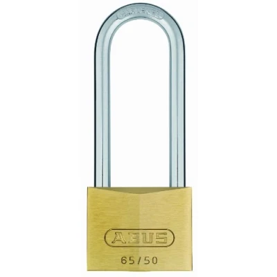 Afbeelding van Abus 65/50HB80 messing hangslot met hoge beugel gelijksluitend 50 mm