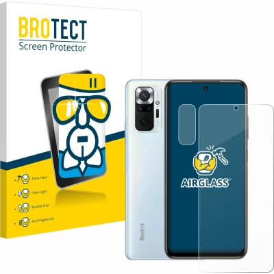 Afbeelding van BROTECT Screenprotector voor Xiaomi Redmi Note 10 Pro (Voor+Camera) Folie Beschermfolie Beschermglas transparant